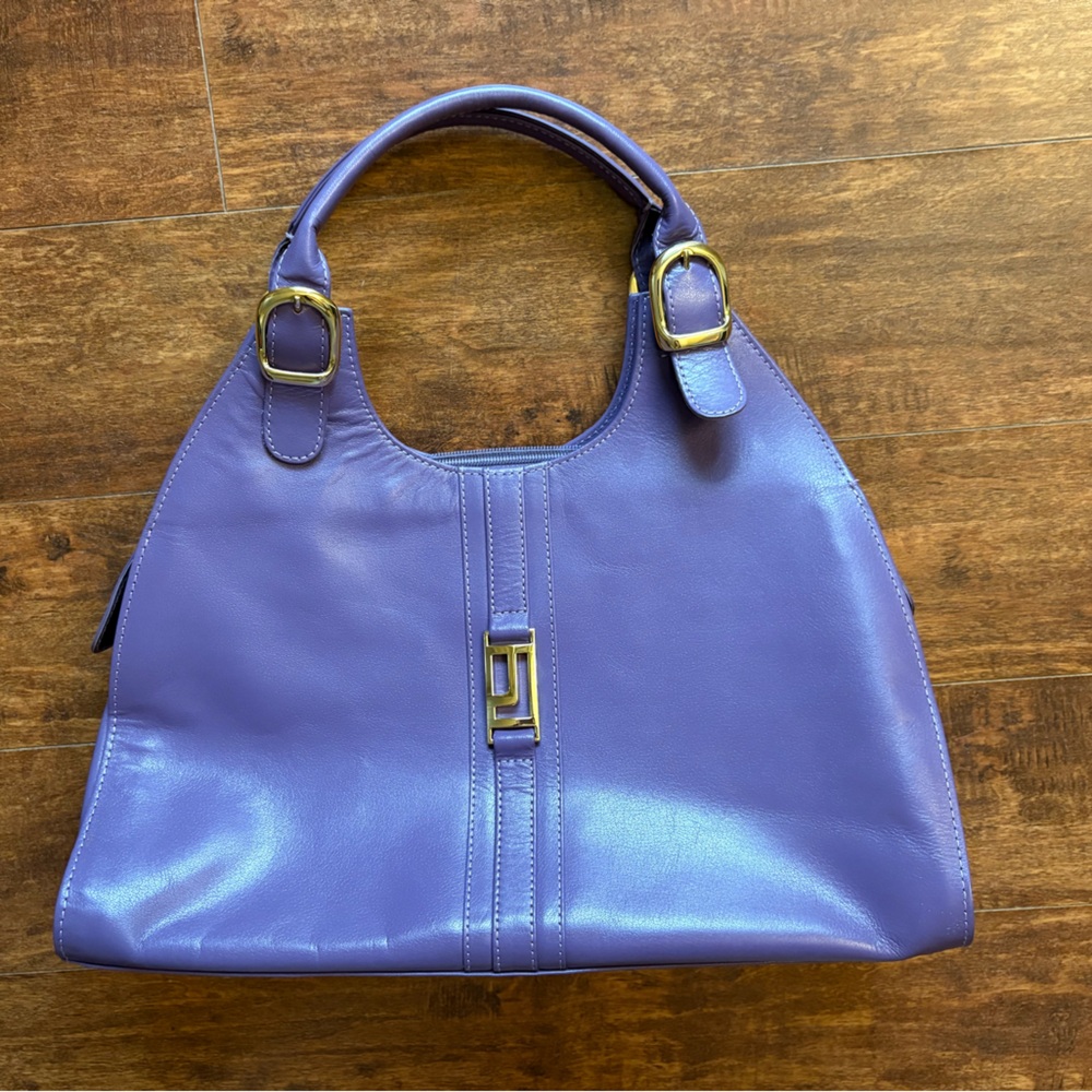 JAFFERJEES The Laurel Handbag - Rare Lilac Glazed Leather Purse